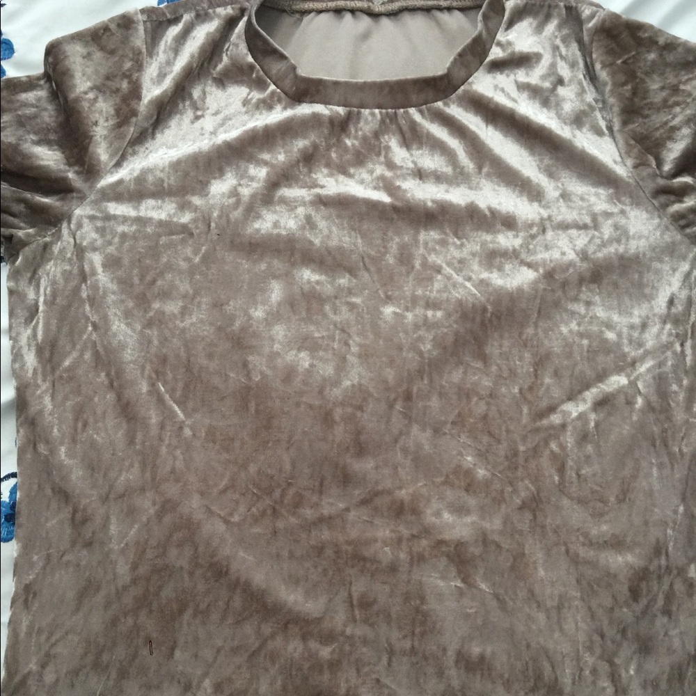 Suede crop top